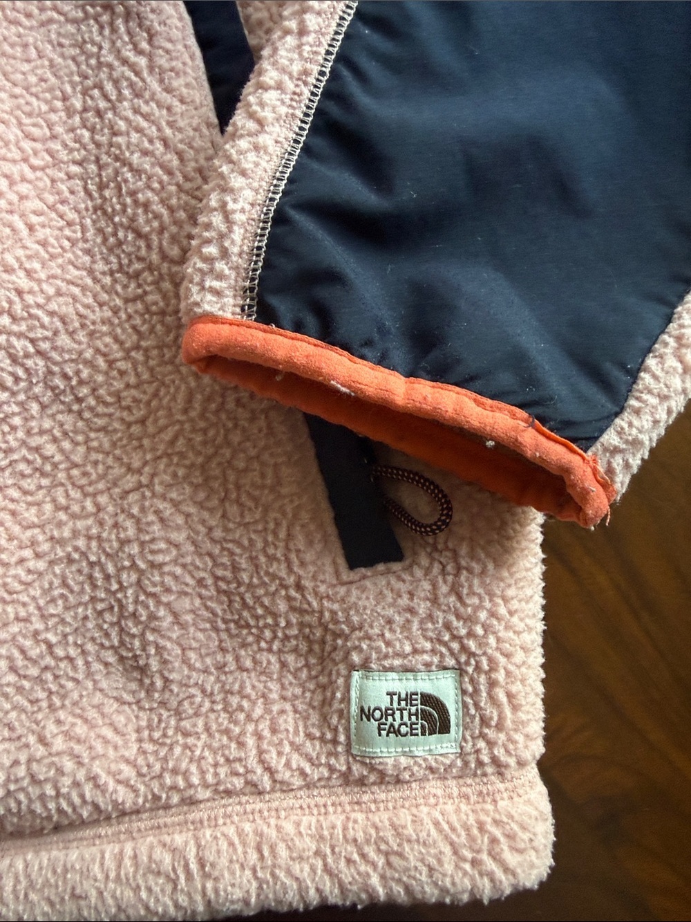 NorthFace - Colorblock Sherpa Fleece Pullover - Coral & Blush - 3XL - woman - Picture 5 of 12